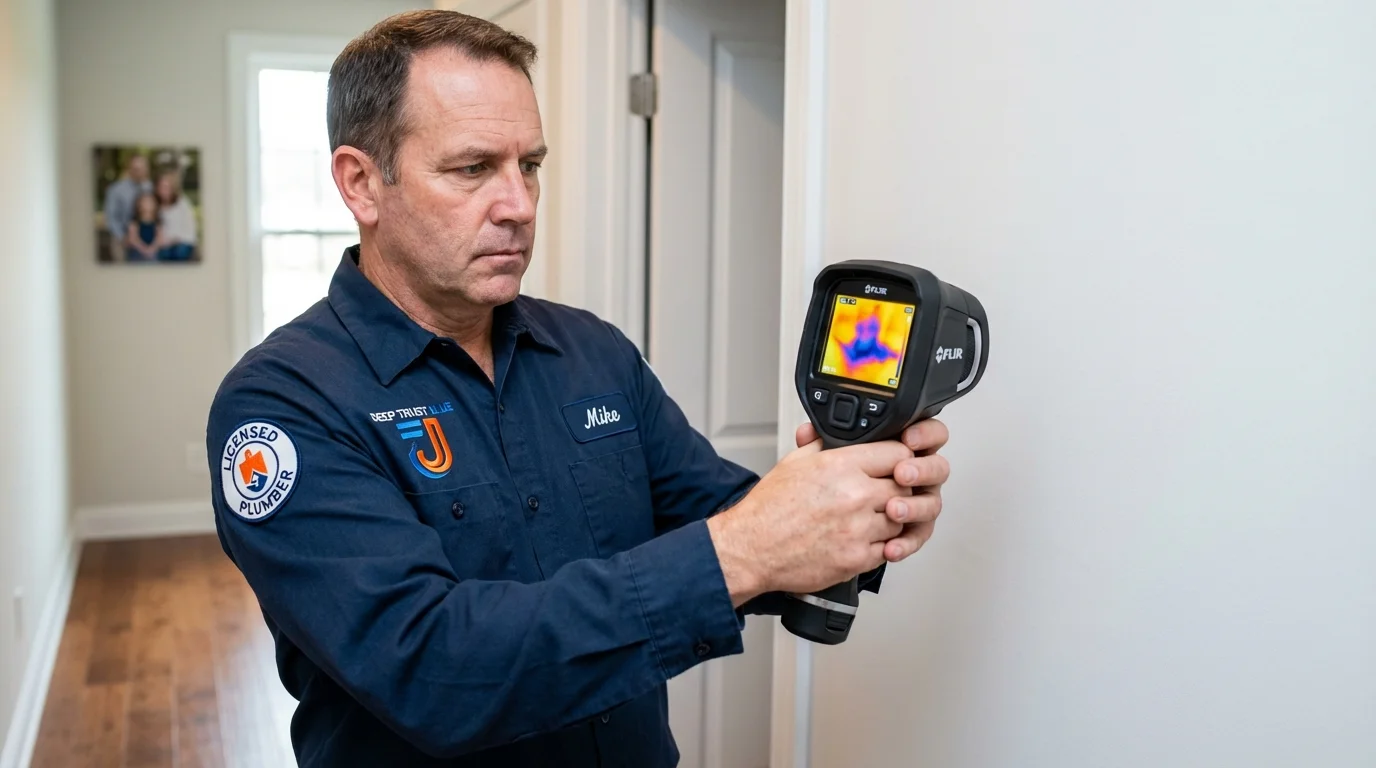 Thermal imaging leak detection by Johns Plumbing LLC in Napanoch